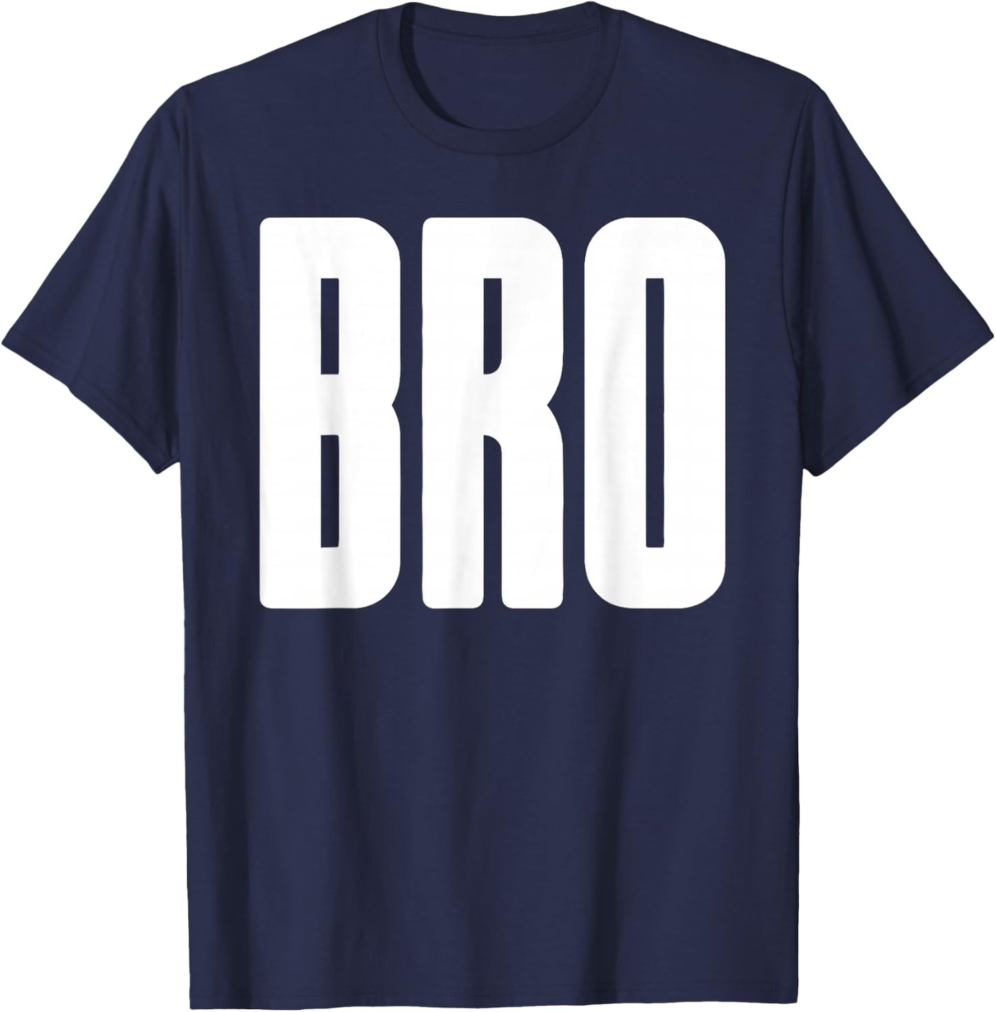 BRO - Big Little Buddy Friend Cool Fraternity T-Shirt - T-Shirt | Navy