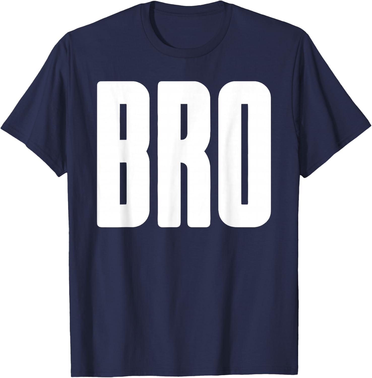 BRO - Big Little Buddy Friend Cool Fraternity T-Shirt - T-Shirt | Navy