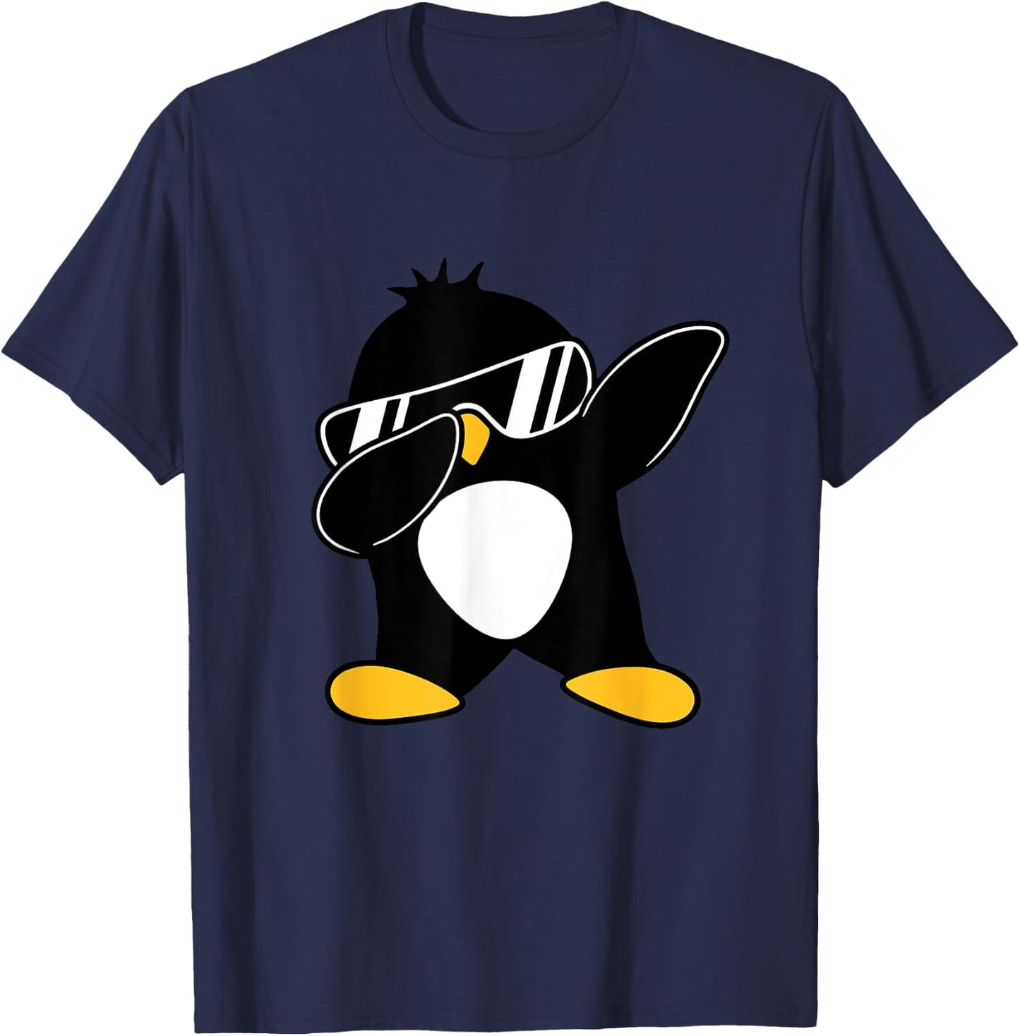 Penguin Dabbing Party Funny Cute Dab Dance Animal Lover T-Shirt - T-Shirt | Navy