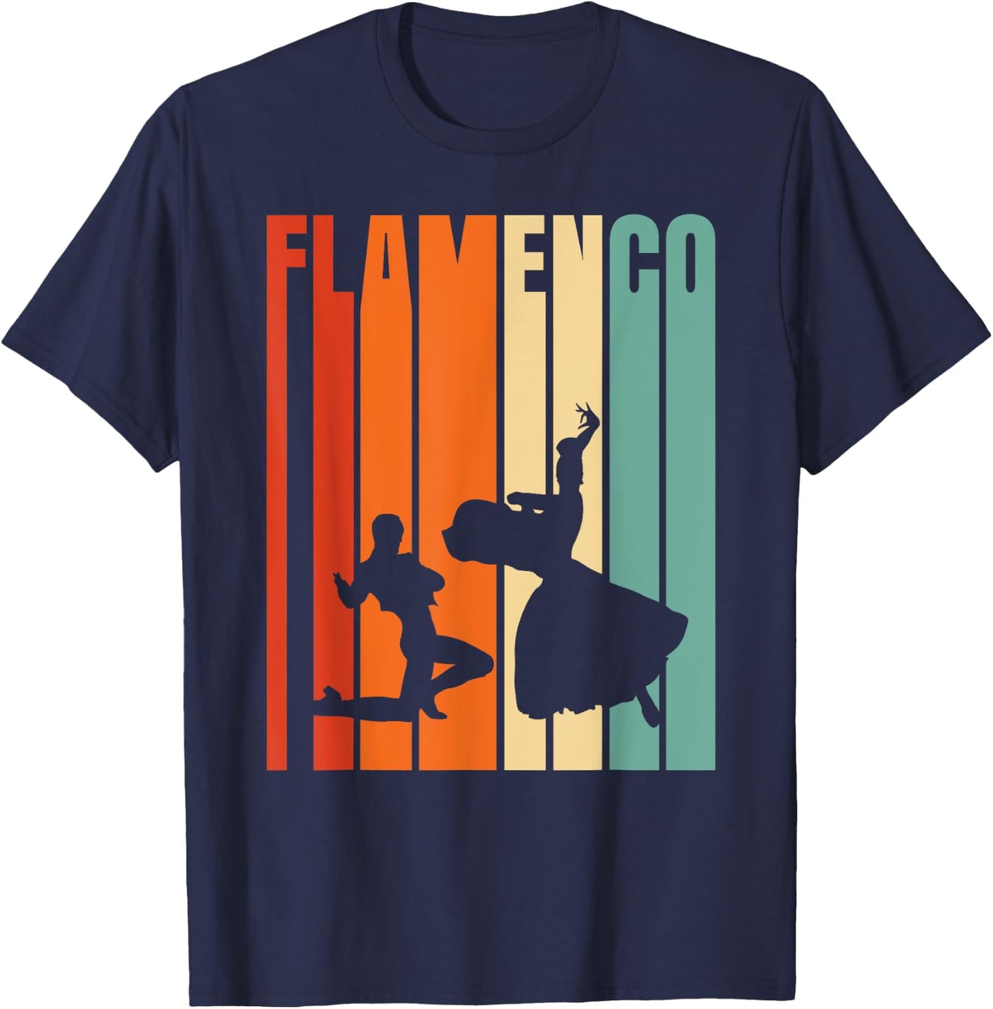 Flamenco Dancer Spanish Music T-Shirt - T-Shirt | Navy