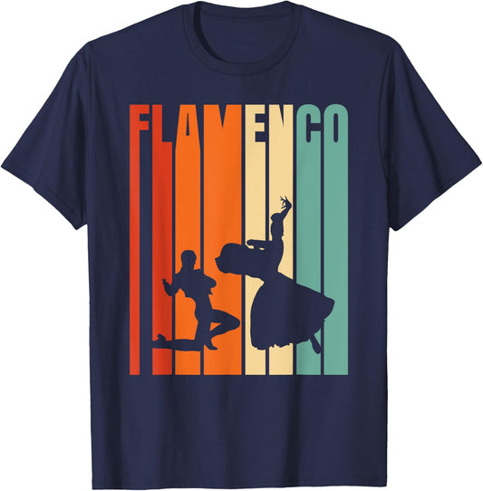Flamenco Dancer Spanish Music T-Shirt - T-Shirt | Navy