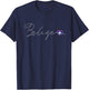 Belize Love Belizian Flag and Heart on Belize T-Shirt - T-Shirt | Navy