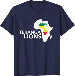 Teranga Lions Senegal Soccer Football Gift T-Shirt - T-Shirt | Navy