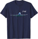 DasDirkDesign Women's Black Airline Jet 747 Aeroplane Airliner Jumbojet T-Shirt - T-Shirt | Navy