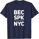 Bacon egg and cheese salt pepper ketchup NYC T-Shirt - T-Shirt | Navy