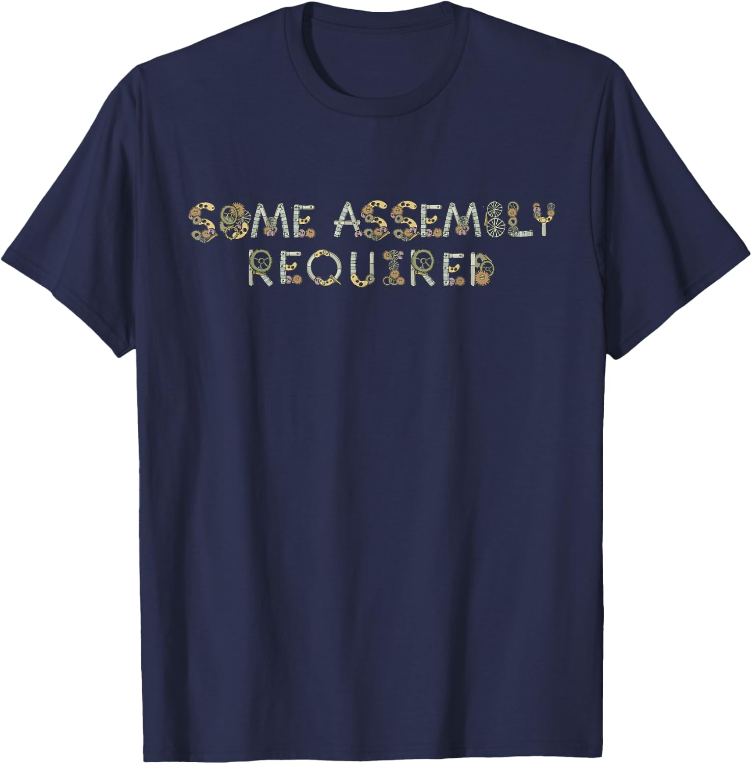 Truth by JoeBWan Some Assembly Required Adult Fun Blue Small Classic Fit Short Sleeve T-Shirt - T-Shirt | Navy