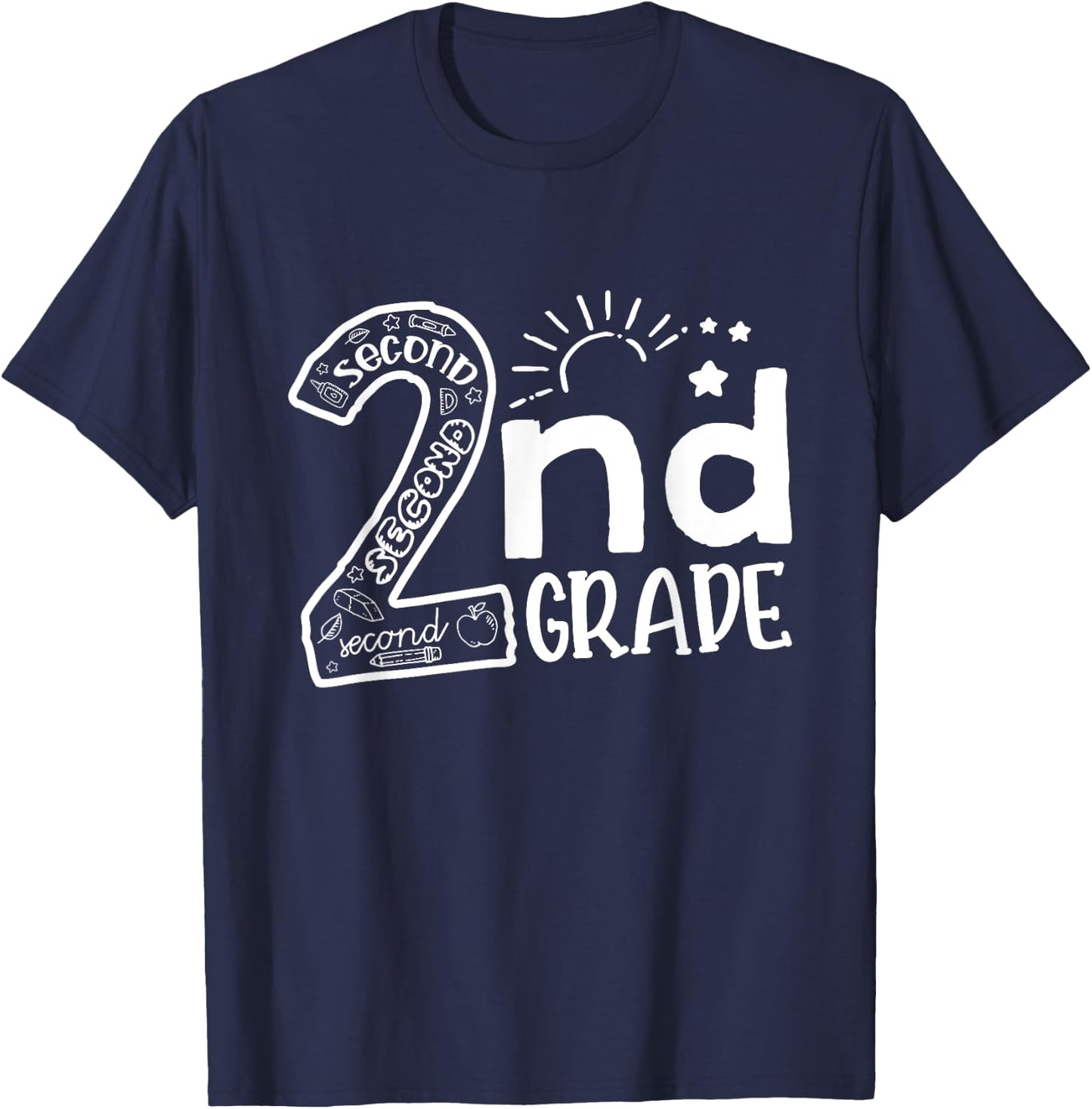 Hello On To 2nd Grade Teachers Boys and Team Secound Grade T-Shirt - T-Shirt | Navy