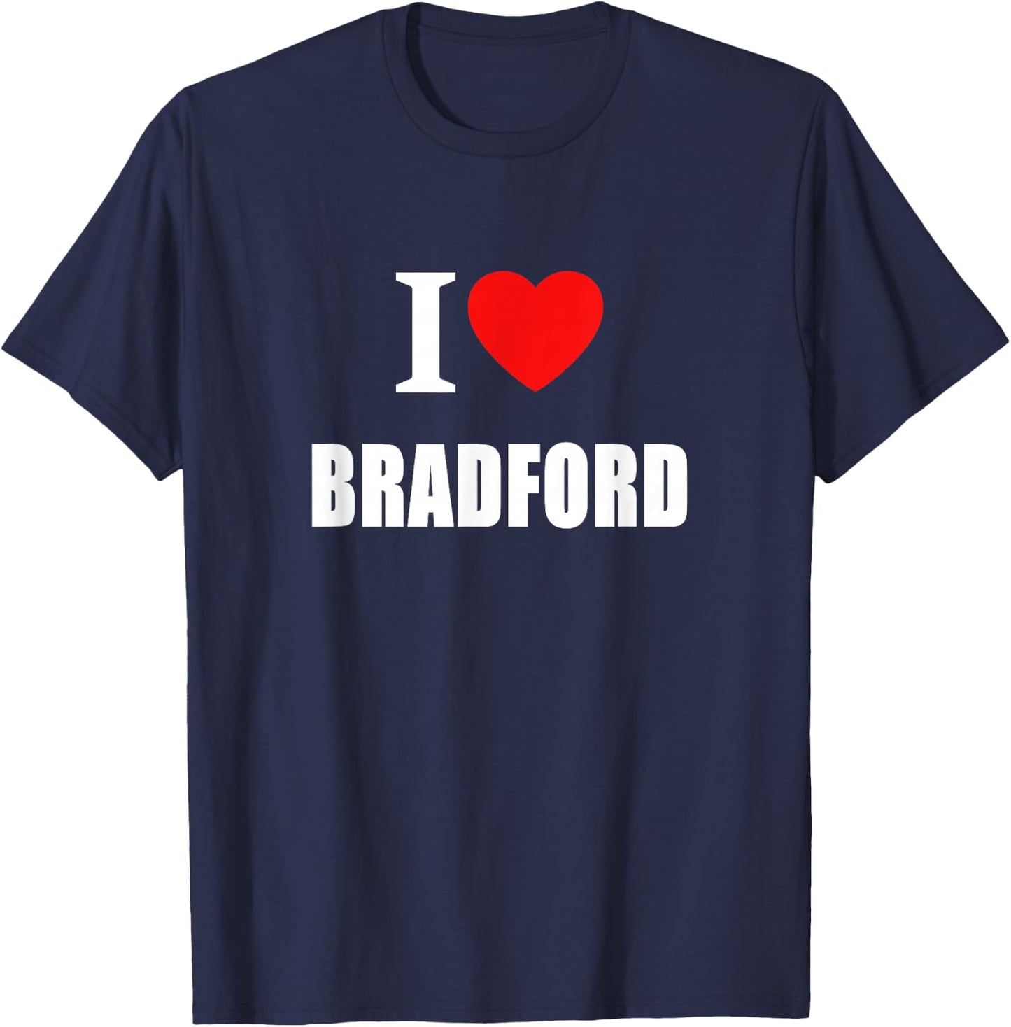 I Love Bradford Souvenir Memory T-Shirt - T-Shirt | Navy