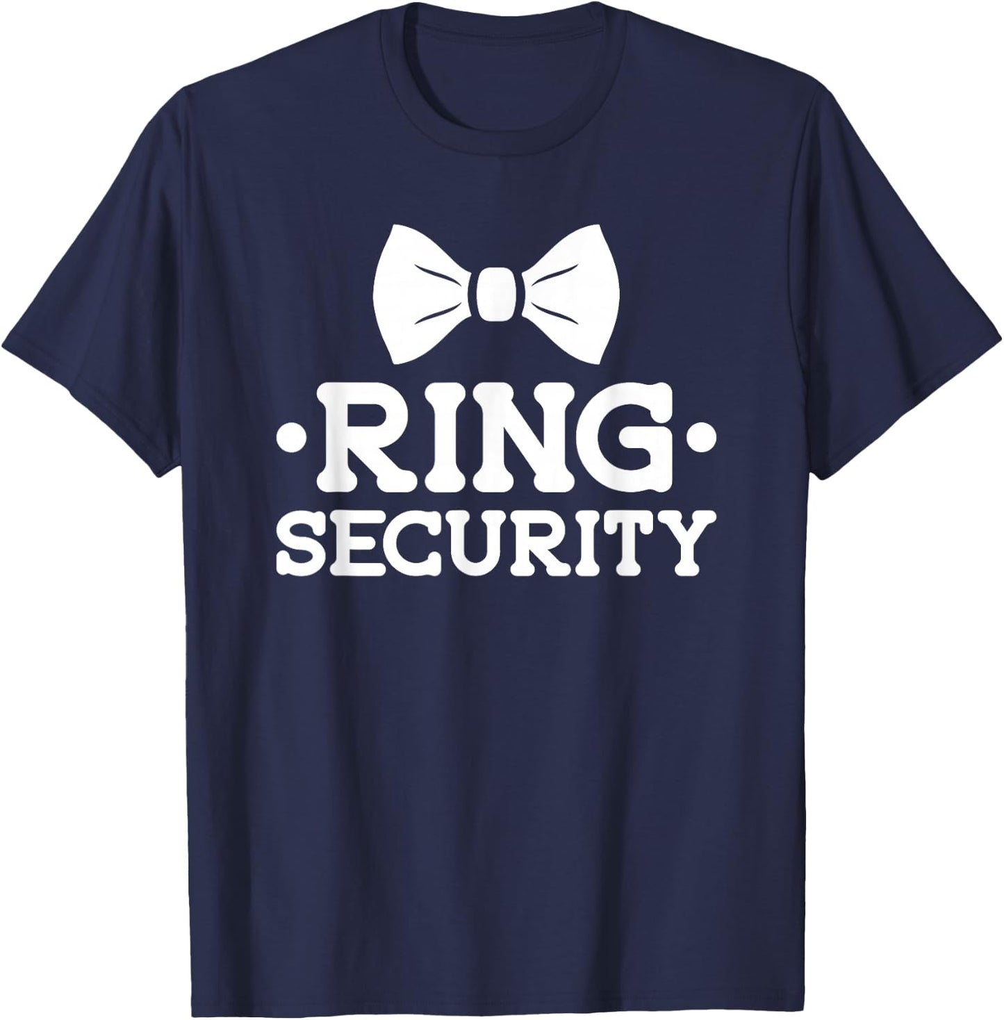 Ring Security Marriage Kids Toddler Wedding Ring Bearer T-Shirt - T-Shirt | Navy