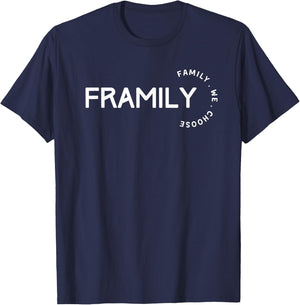 Framily, Family We Choose T-Shirt - T-Shirt | Navy