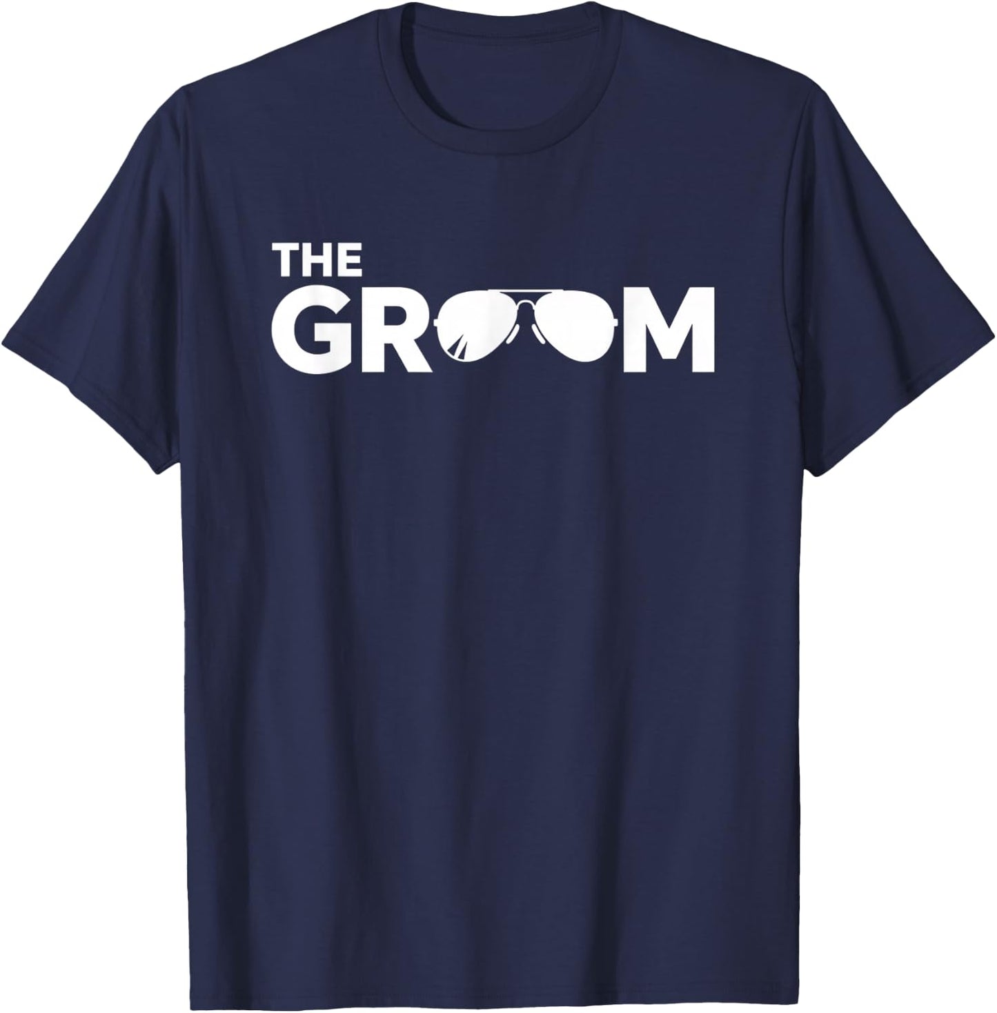 The Groom Sunglasses Bachelor Party Groom Wedding T-Shirt - T-Shirt | Navy