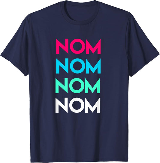 Nom Nom Foodie T-Shirt - T-Shirt | Navy