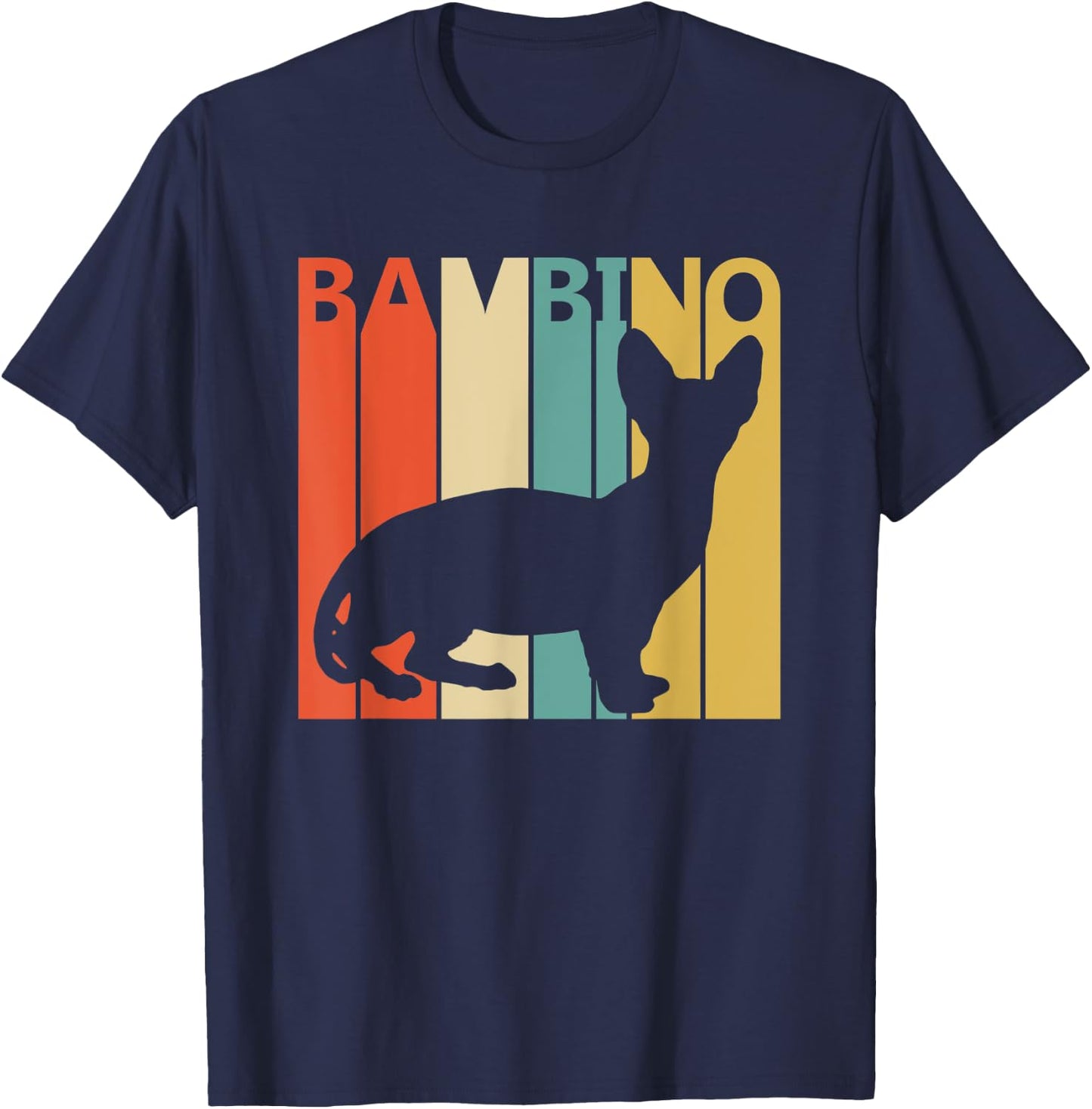 Vintage Bambino Cat T-Shirt - T-Shirt | Navy