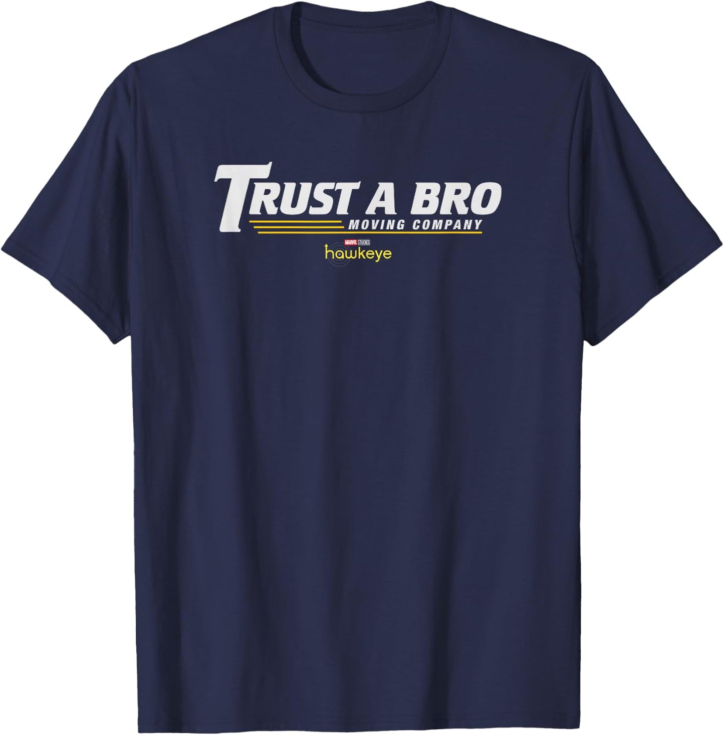 Marvel Hawkeye Trust A Bro Logo T-Shirt - T-Shirt | Navy