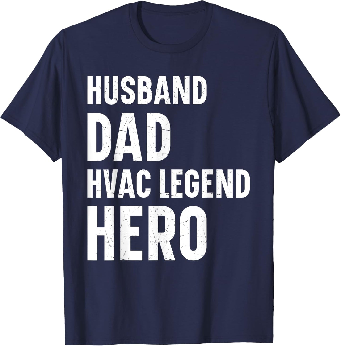 HVAC Mechanic Dad AC Repairman HVAC Engineer HVAC Technician T-Shirt - T-Shirt | Navy