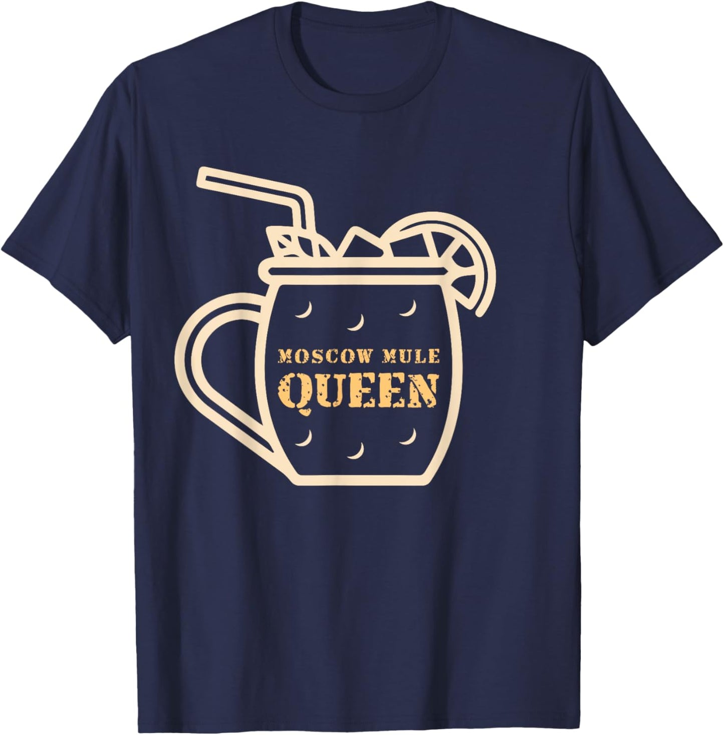 Moscow Mule Queen T-Shirt - T-Shirt | Navy