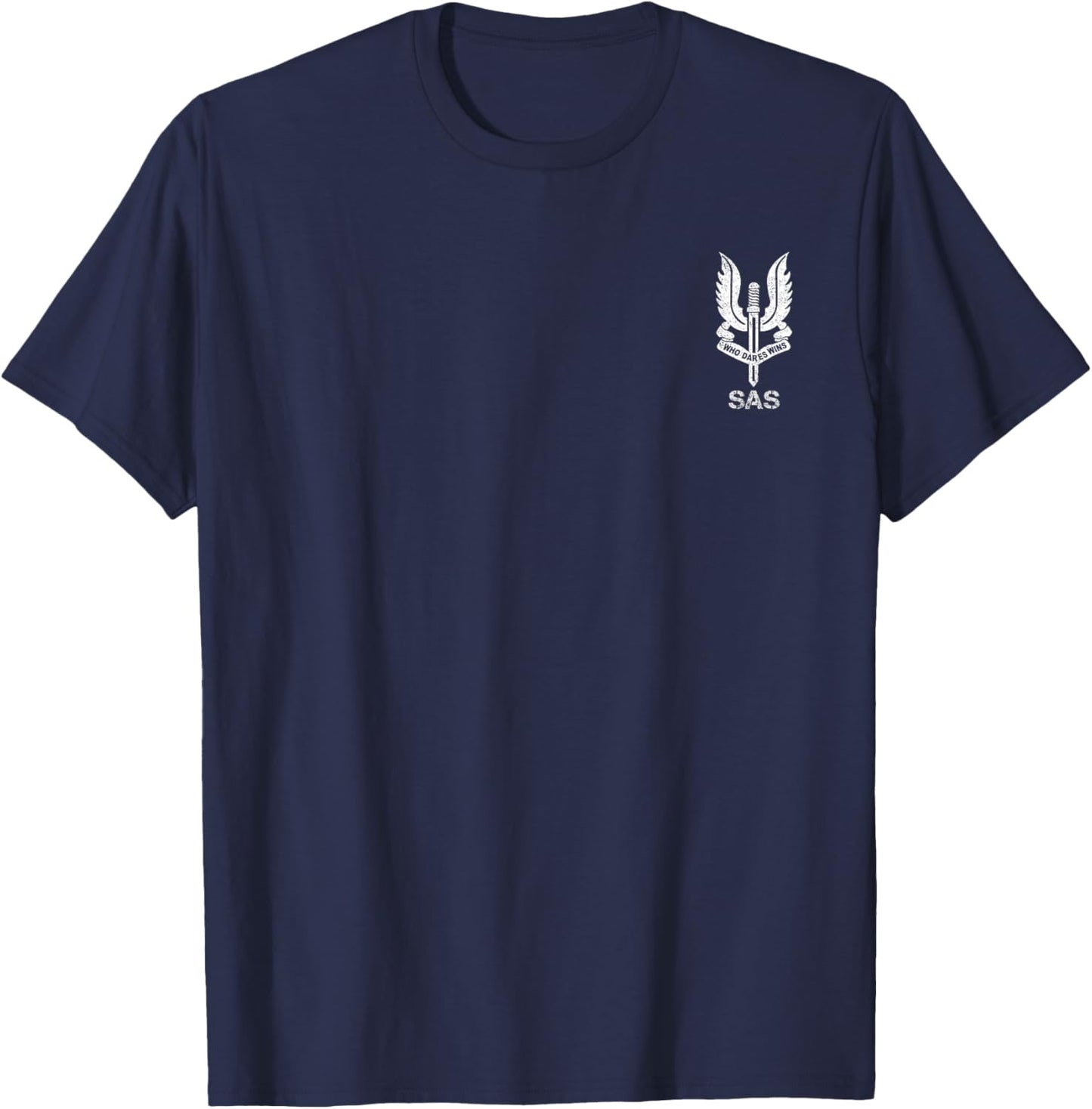 SAS Special Forces Sniper Veteran Vintage Flag 4th of July T-Shirt - T-Shirt | Navy