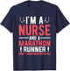 I'm A Nurse And A Marathon Runner Women Marathon T-Shirt - T-Shirt | Navy