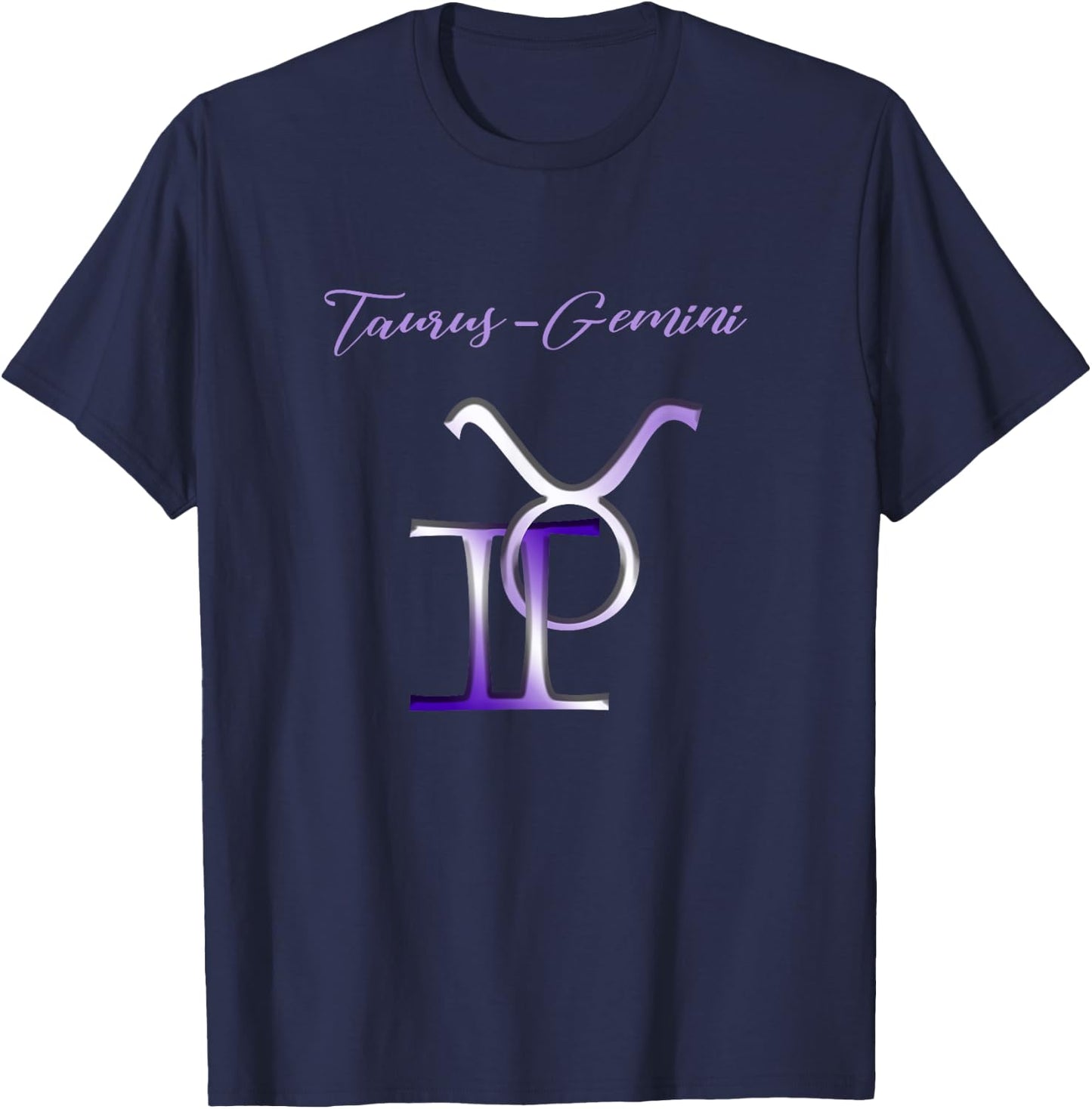 Taurus Gemini Cusp Zodiac Horoscope T-Shirt - T-Shirt | Navy