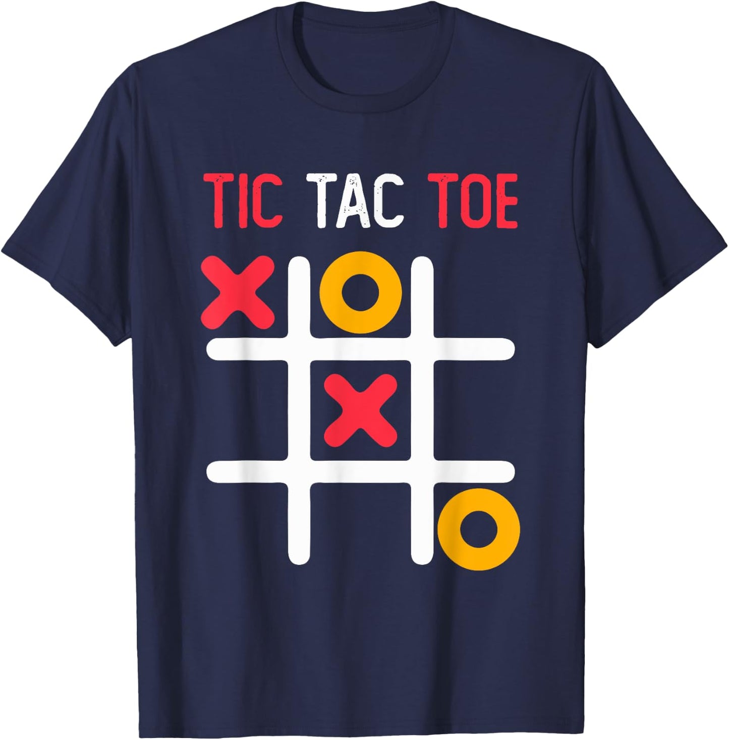 Tic Tac Toe classic Strategy game for all Gamers and Nerds T-Shirt - T-Shirt | Navy