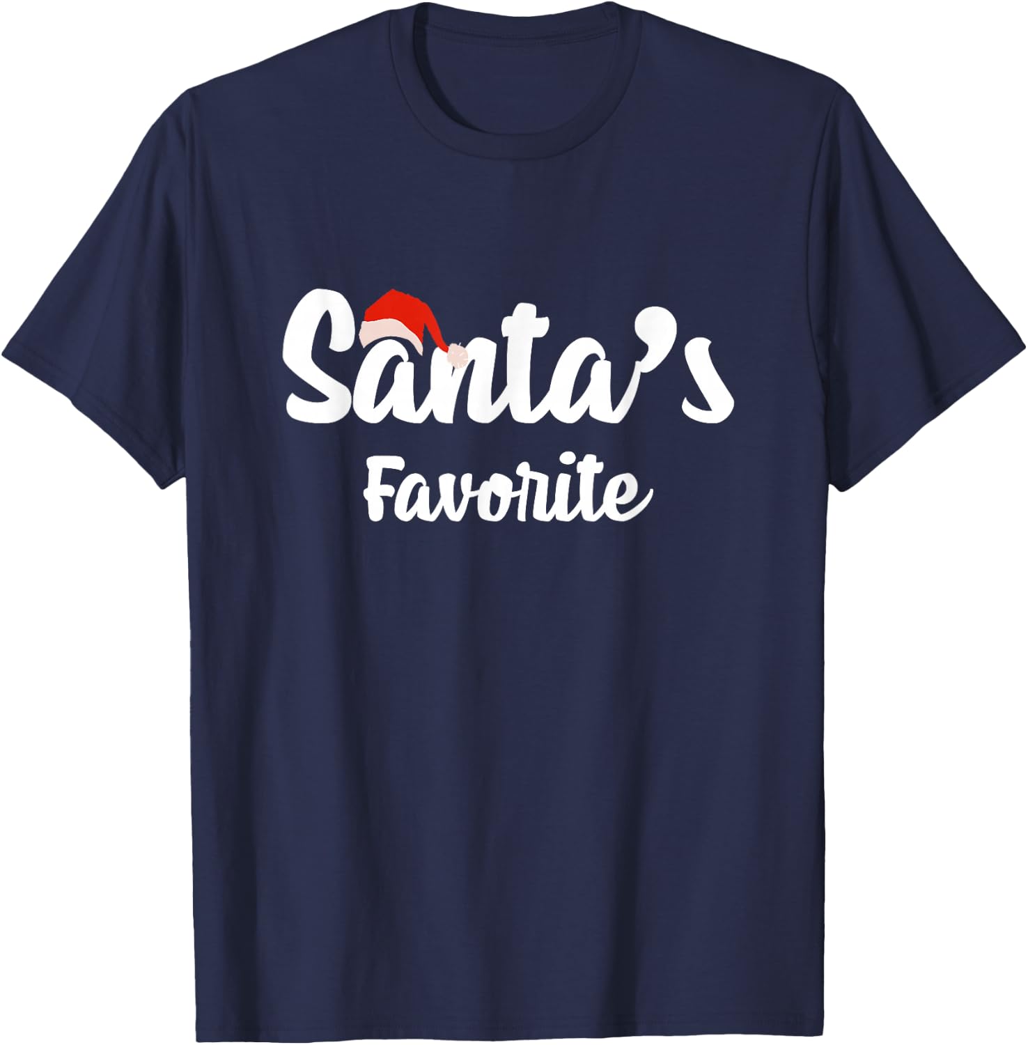 Santa’s Favorite Christmas T-Shirt - T-Shirt | Navy