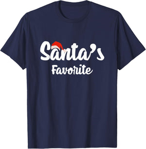 Santa’s Favorite Christmas T-Shirt - T-Shirt | Navy