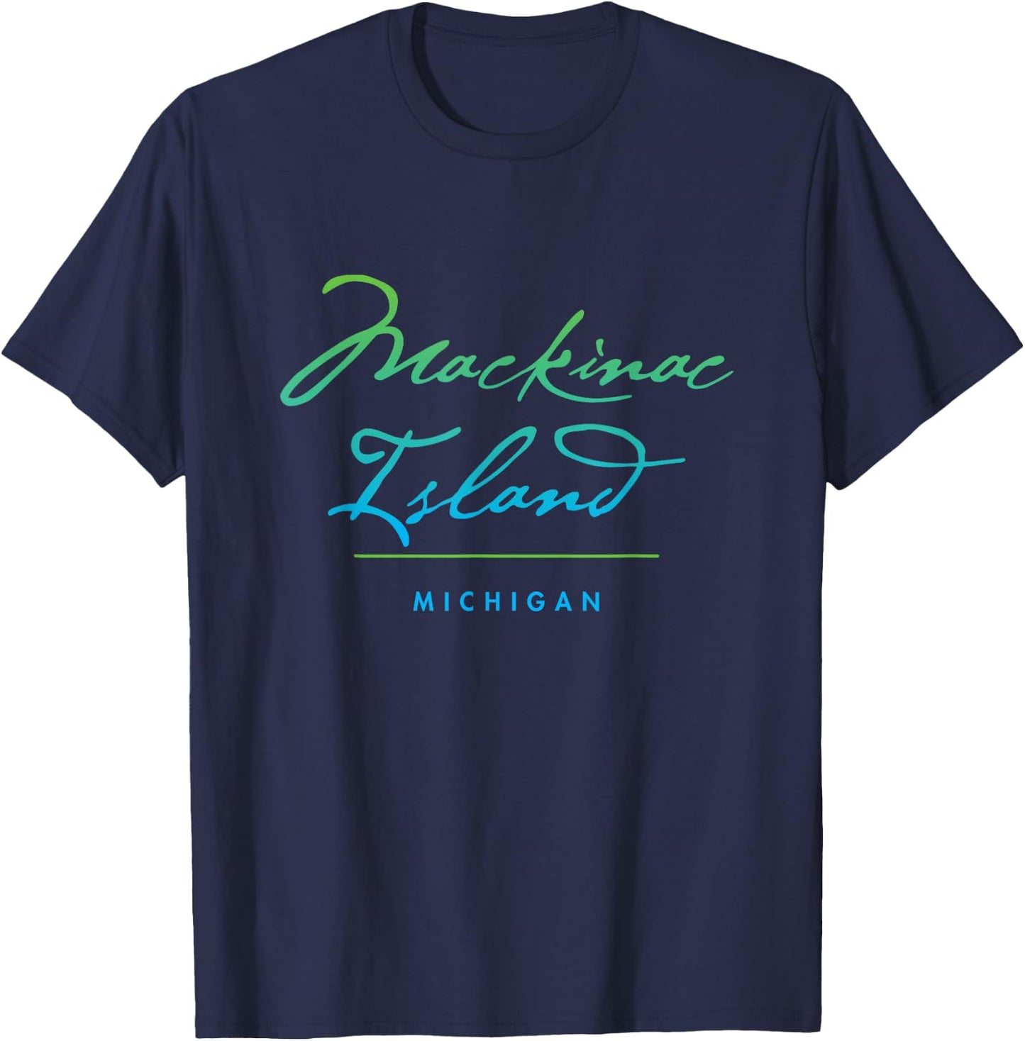 Mackinac Island Michigan T-Shirt - T-Shirt | Navy