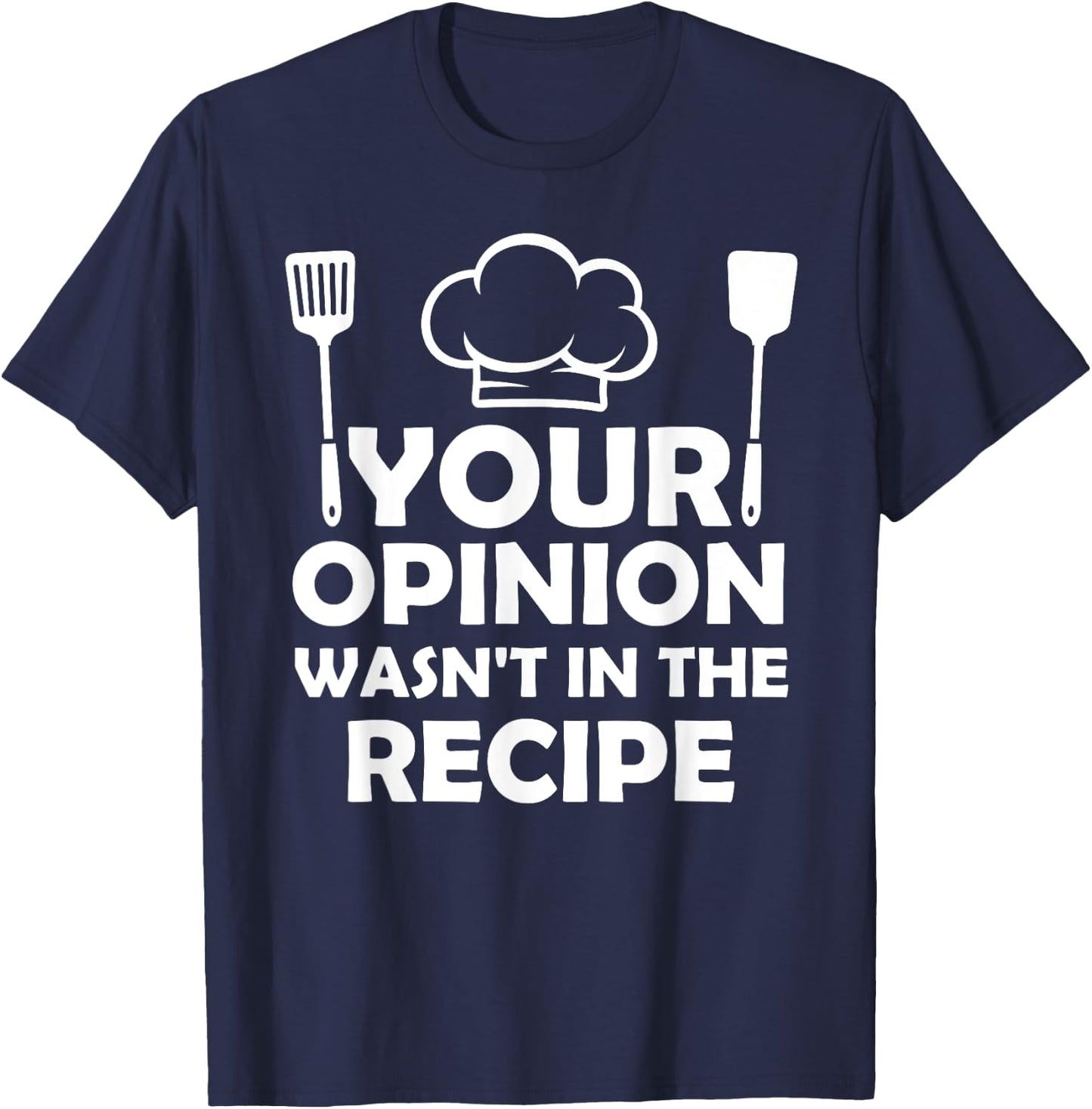Funny Chef Art Men Women Cook Pastry Chef Cooking Food Life T-Shirt - T-Shirt | Navy