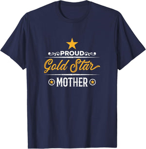 Proud Gold Star Mother T-Shirt - T-Shirt | Navy