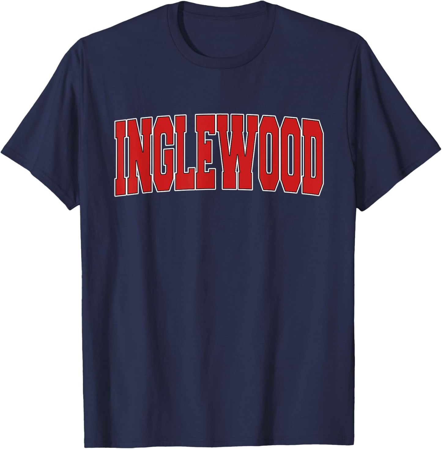 INGLEWOOD CA CALIFORNIA Varsity Style USA Vintage Sports T-Shirt - T-Shirt | Navy