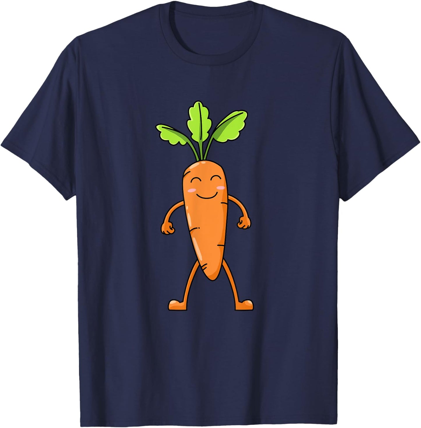 Carrot Vegetable Botanists Vegans Botanists T-Shirt - T-Shirt | Navy