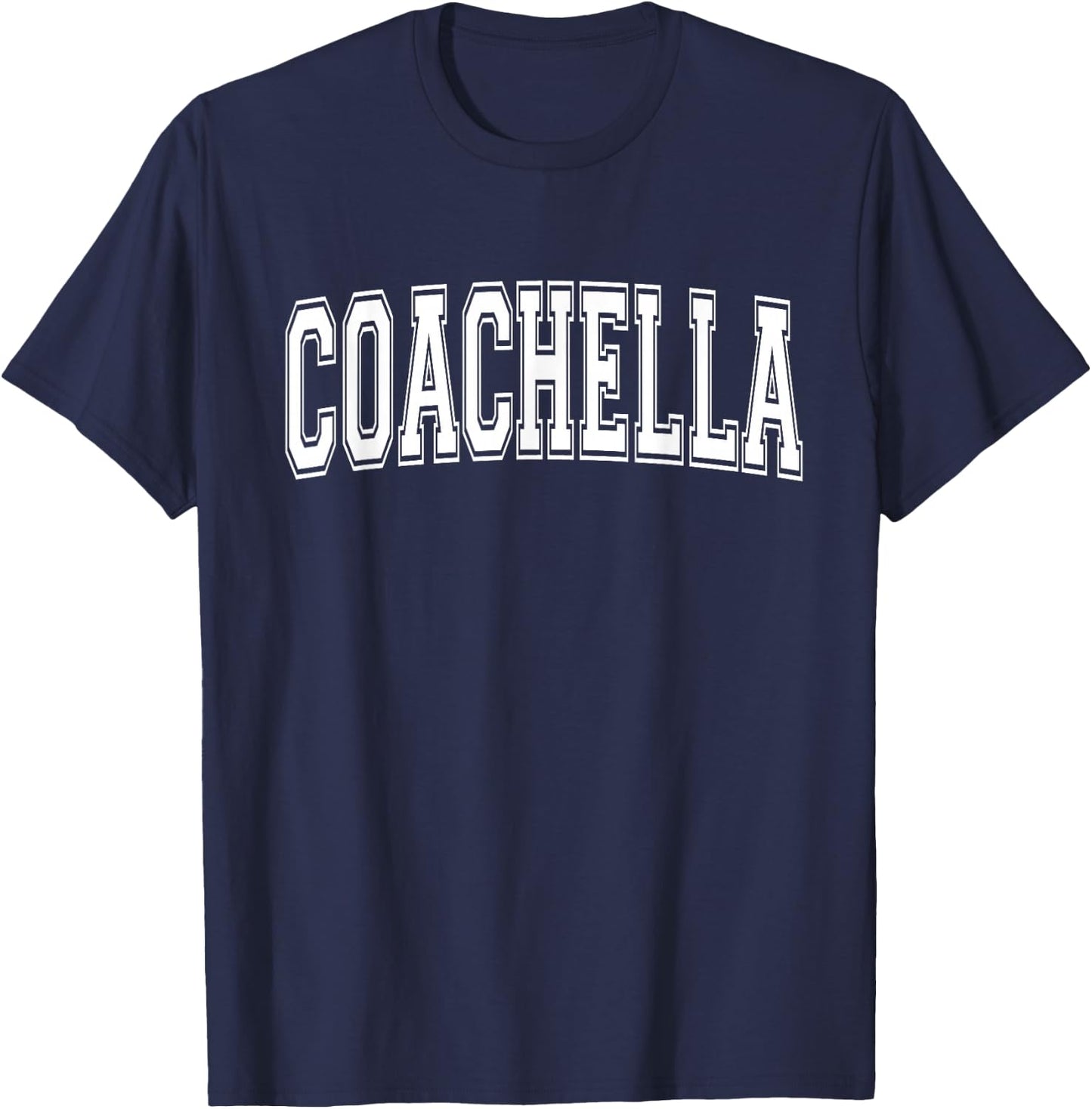 Coachella CA California USA Vintage Sports Varsity Style T-Shirt - T-Shirt | Navy