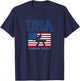 USA Flag Pommel Horse Gymnastics Team American Gymnast T-Shirt - T-Shirt | Navy