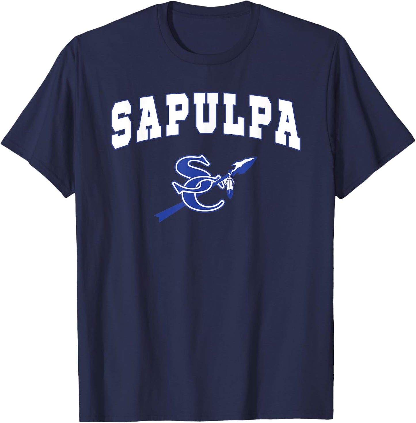 Sapulpa High School Chieftains C2 T-Shirt - T-Shirt | Navy