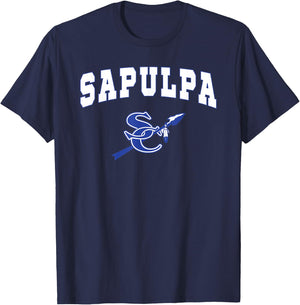 Sapulpa High School Chieftains C2 T-Shirt - T-Shirt | Navy