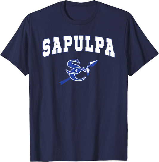 Sapulpa High School Chieftains C2 T-Shirt - T-Shirt | Navy