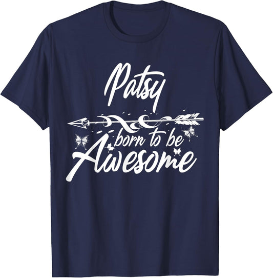 PATSY Gift Name Funny Personalized Women Birthday Joke Idea T-Shirt - T-Shirt | Navy