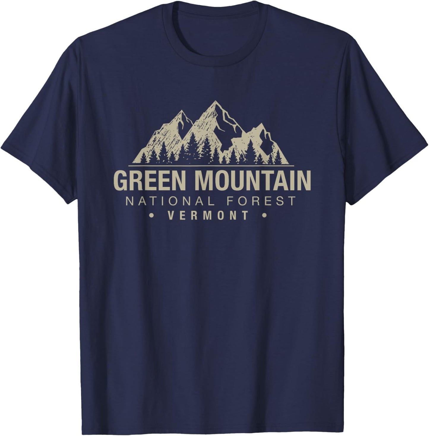 Green Mountain National Forest Vermont T-Shirt - T-Shirt | Navy