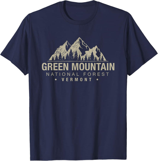 Green Mountain National Forest Vermont T-Shirt - T-Shirt | Navy