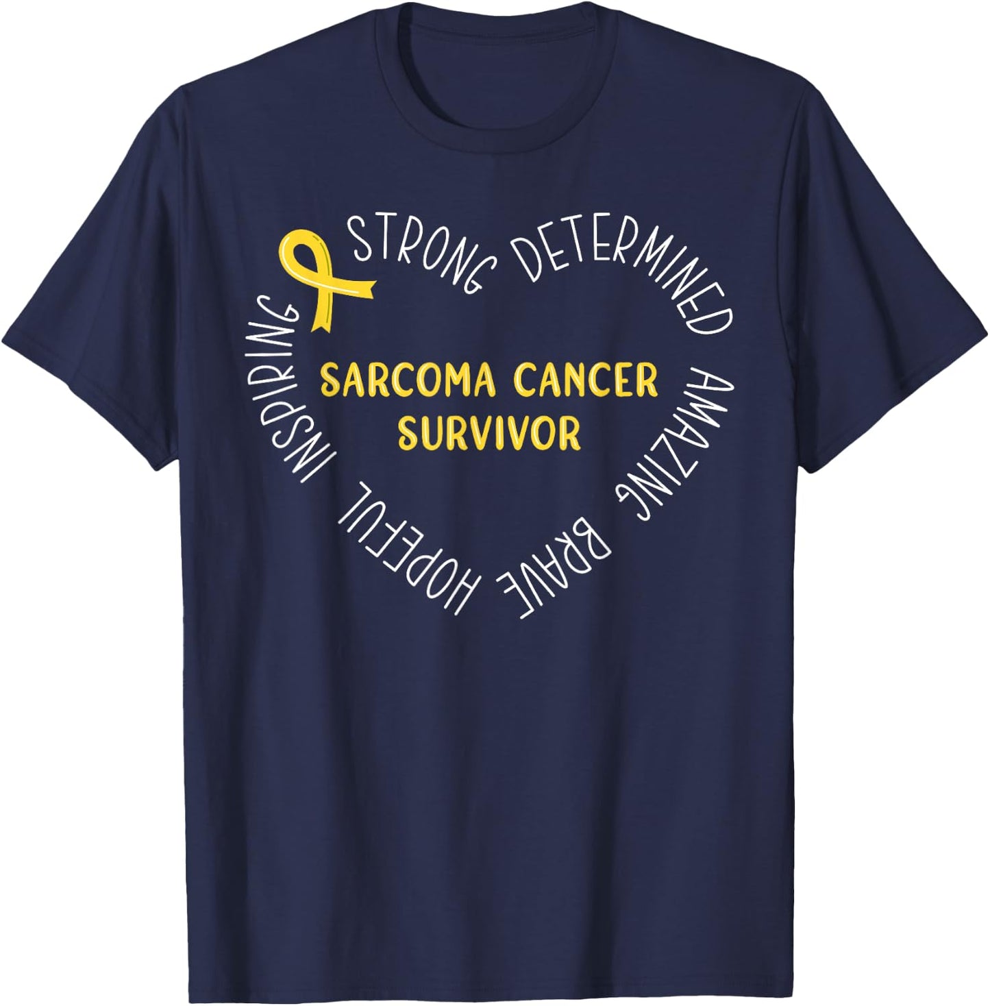 Sarcoma Cancer Survivor T-Shirt - T-Shirt | Navy