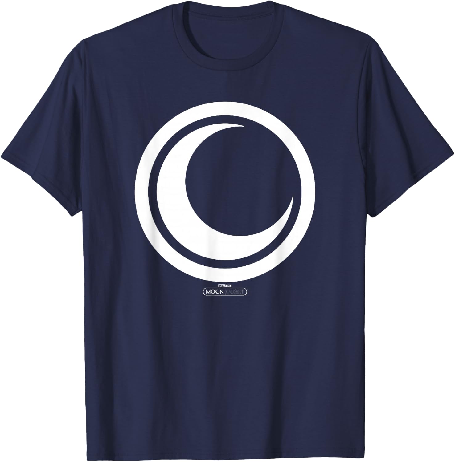 Marvel Moon Knight Crescent Moon Icon Light T-Shirt - T-Shirt | Navy