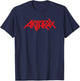 Anthrax – Anthrax Red Logo T-Shirt - T-Shirt | Navy