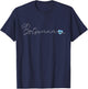 Botswana Love Botswana Flag and Heart on Botswana T-Shirt - T-Shirt | Navy