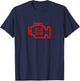 Check Engine Light T Shirt Distressed Look T-Shirt - T-Shirt | Navy