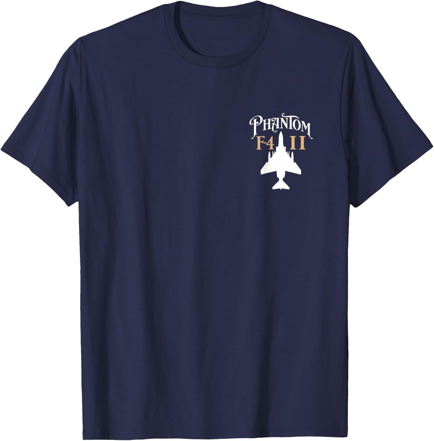 F-4 Phantom II Military Fighter Jet Aircraft Design T-Shirt - T-Shirt | Navy