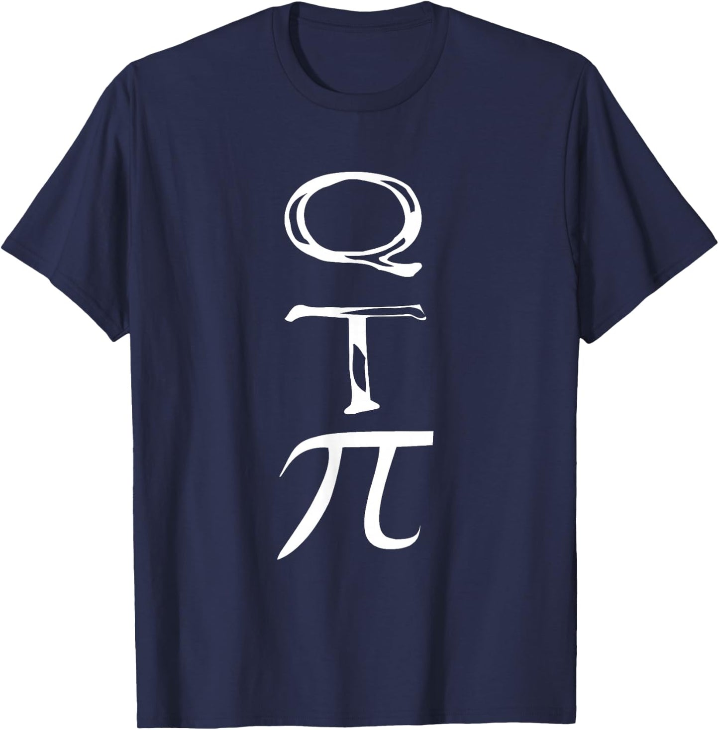 Pi Day 3.14 Cutie PI Q T Pi Funny Pie Math Geek T-Shirt - T-Shirt | Navy