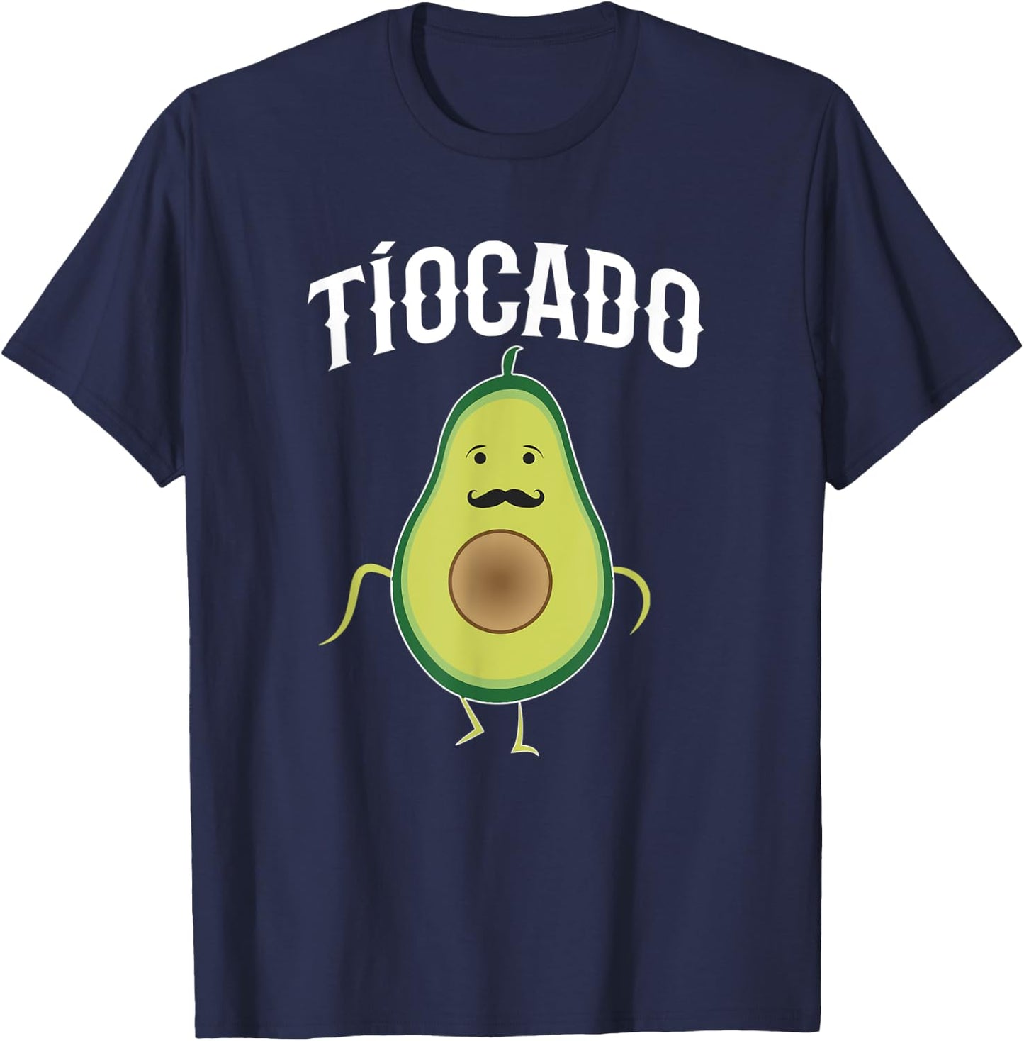 Tiocado Spanish Uncle Funny Avocado T-Shirt - T-Shirt | Navy
