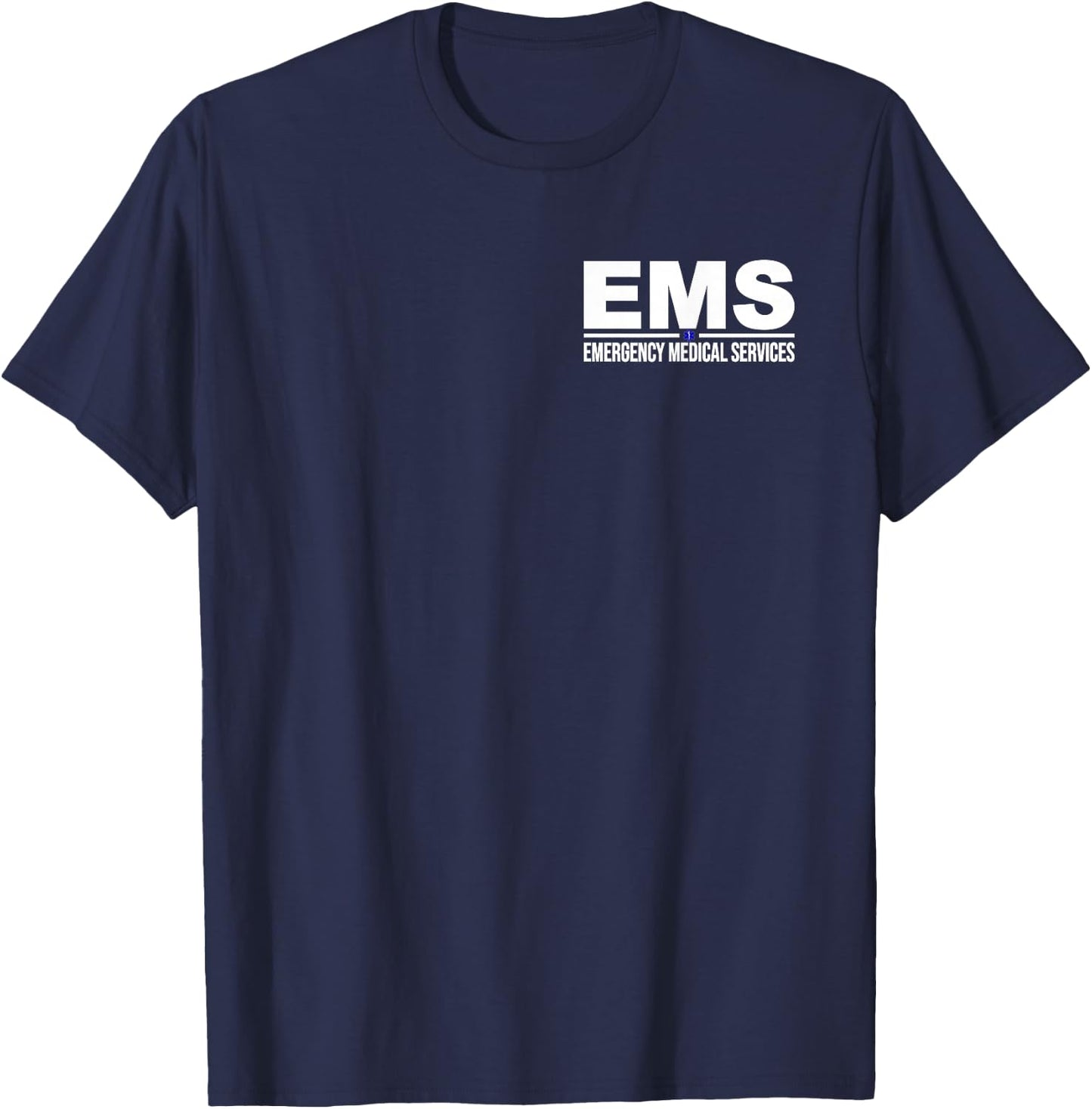 Ems Emergency Medical Services Paramedic Emt Star of Life T-Shirt - T-Shirt | Navy