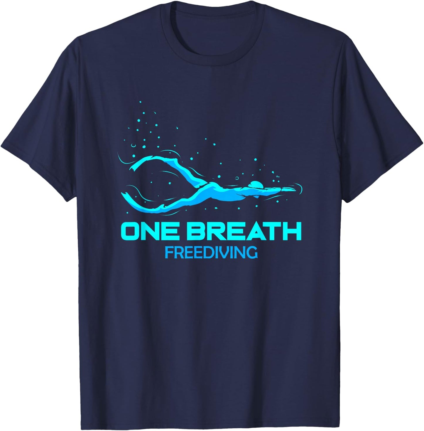 Freediver One Breath Diver Diving Freedive Scuba Diving Gift T-Shirt - T-Shirt | Navy