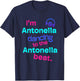 I'm Antonella Dancing to the Antonella Beat First Name Gifts T-Shirt - T-Shirt | Navy